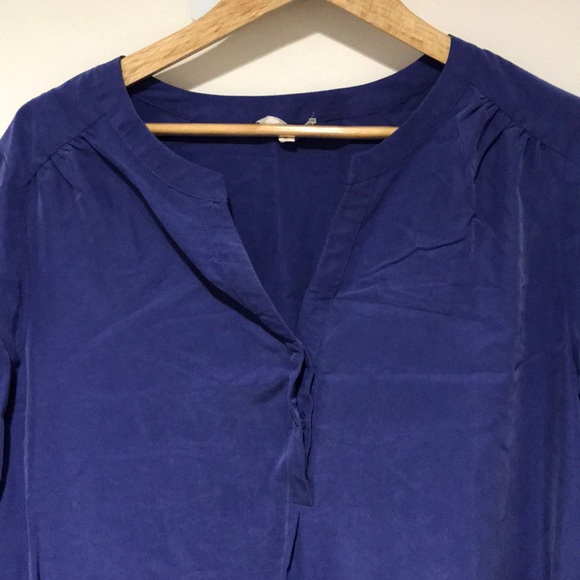 Purple soft silk-like dress - Picture 2 of 7